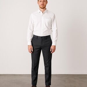 Giovanni Testi Men's Black Dress Pants Classic Fit Business S‎ Size 28